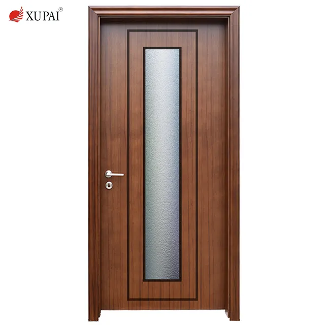 Porta de madeira de teak design simples porta de madeira com porta pintada