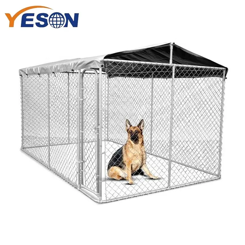Large outdoor 1150 x 1150 chain-link fencing animal cage chain link fence extensions for dogs