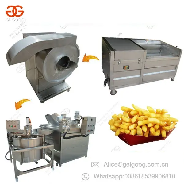 De alta calidad de patatas fritas: papas fritas, línea de producción de papas fritas de Chips de patata máquinas