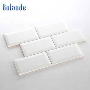 Thanh lịch 100x200 nhà bếp backsplash gạch mosaic trong <span class=keywords><strong>bangalore</strong></span> màu đen vát phòng tắm matte tàu điện ngầm gạch - Product Image 6