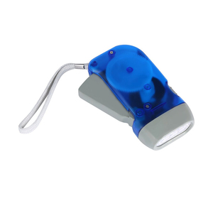 Mini lanterna compacta para emergência, lanterna portátil iluminada de emergência portátil, com 3 led dínamos