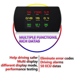 Auto Electronics P12 OBD Diagnostic Scanner Smart Digital Speed RPM Meter