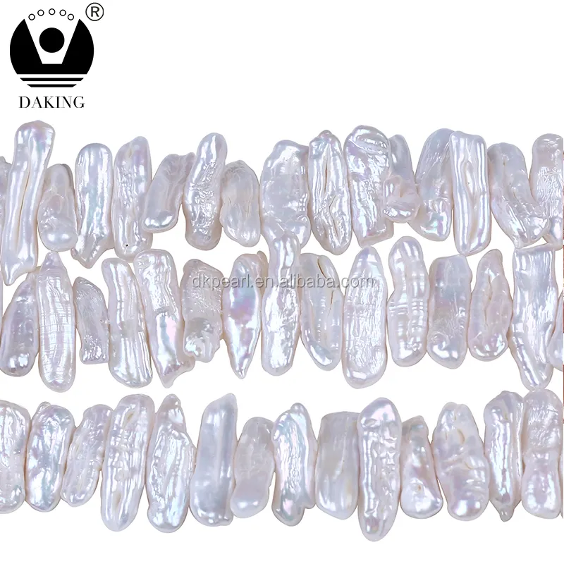 Biwa — brins de perles d'eau douce, perles de 8x20mm, vente en gros, nouvelle collection de bijoux 2020