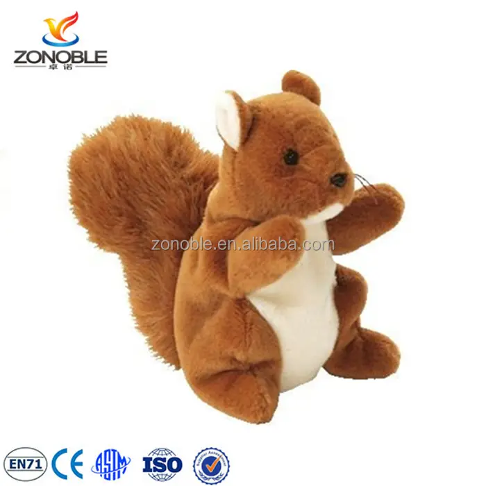 Funny custom low price brown stuffed squirrel toy wholesale cuddly soft plush animal squirrel