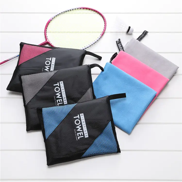 Portable Customize Logo And Package Quick Dry Microfiber Sports Travel Towel