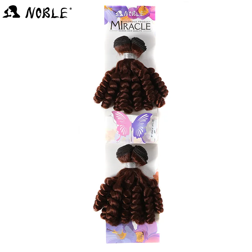Rebecca synthetic natural black curly loose wave expression extensions synthetic hair bundle Synthetic Hair Extension