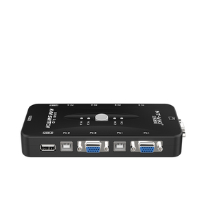 VGA <strong>KVM</strong> <strong>Switch</strong> 4 Port, MT-VIKI USB VGA <strong>KVM</strong> Switcher Desktop Selector Box 1080P for 4 Computer Share <strong>1</strong> Monitor/keybooa