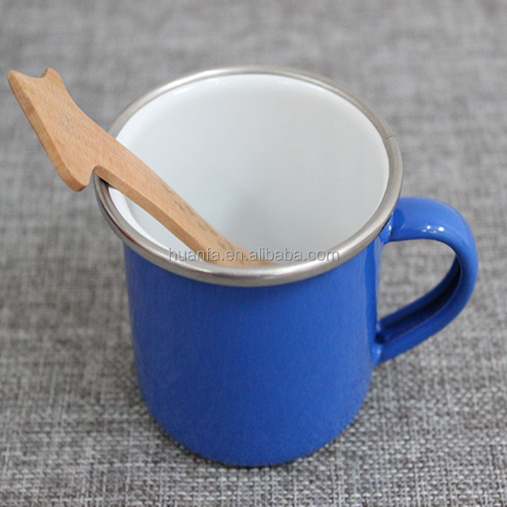 2025 quente vendendo chilren camping esmalte conjuntos 6CM estanho esmalte caneca com aro de aço inoxidável