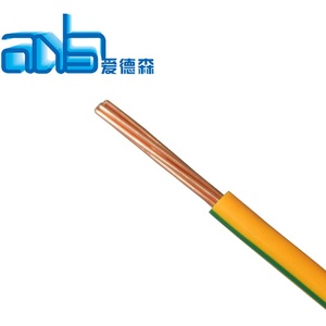6mm2 10mm2 12 awg חשוף נחושת אלומיניום מגולוון פלדה ירוק צהוב קרקע חוט כבל