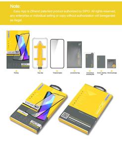 Cep telefonu aksesuarları 3d cam temperli ekran koruyucu ile kolay kurulum aracı iphone X xs max xr 6 6 s 7 8 artı - Product Image 5
