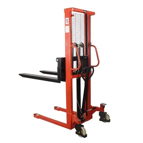 manual stacker hydraulic forklift trucks made in China 0.5/1/2/3ton hydraulic hand operated forklift lifting tools and equipment