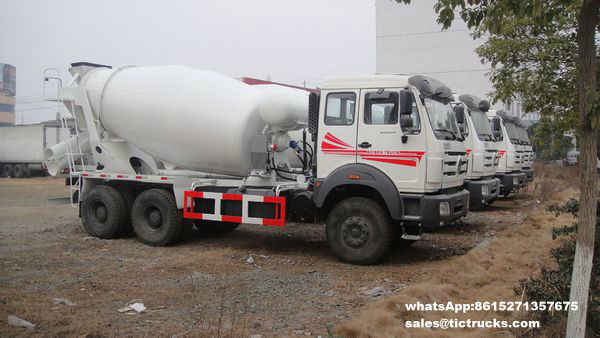 Beiben 2534 Mixer trucks 10 wheels 12cbm 6x4