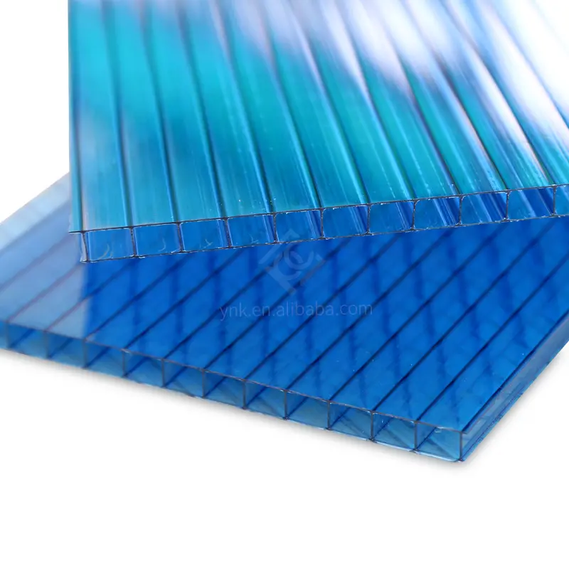 مادة بلاستيكية ألواح البولي كربونات الملونة الشفافة ألواح صلبة من الكمبيوتر المجوفة لسقف شرفة الدفيئة