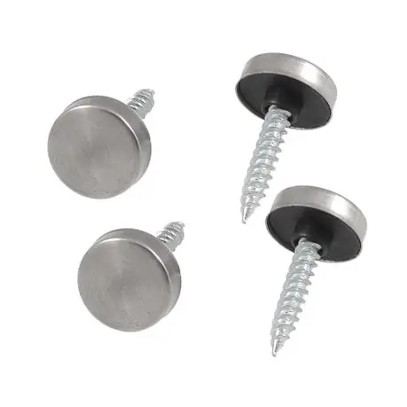 Stainless steel 12mm 14mm 16mm flat head cap cover decorative mirror screws