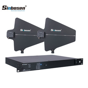 Larga cobertura 400m-600m sistema sem fio uhf, a845, profissional, digital, exterior, antena, amplificador, distribuidor
