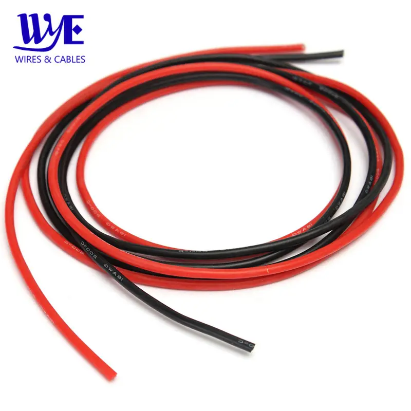 18 awg 150 braços de cobre trançado, fio ultra-fino flexível 200c de borracha de silicone