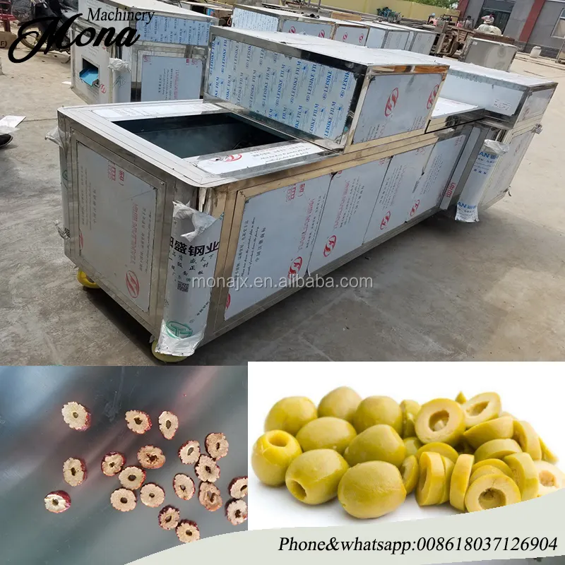 Comercial de frutas y verduras máquina de corte/Oliva cortadora/cítricos/naranja de la máquina de corte