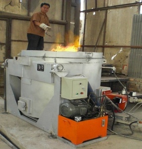 Four de fusion de faite en aluminium, brûleur à gaz, 350 degrés, Type inclinable, 800 kg