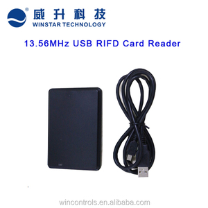 <strong>USB</strong> Desktop 13.56Mhz <strong>RFID</strong> Card <strong>Reader</strong> Plug and Play Access Control Accessory With <strong>USB</strong> Cable - Product Image 3