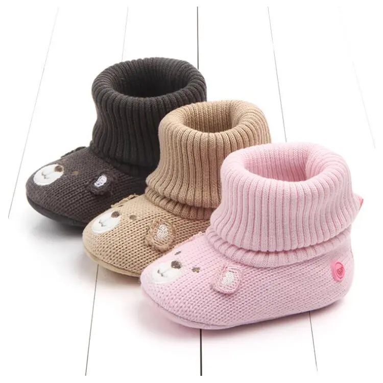0-1 yaşında Örme Yenidoğan bebek ayakkabıları yumuşak alt rahat ayakkabılar bebek ayakkabıları