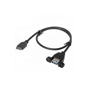 5Gbps USB3.1 Gen 2フロントパネルヘッダータイプ-EパネルマウントUSB3.0女性ケーブル