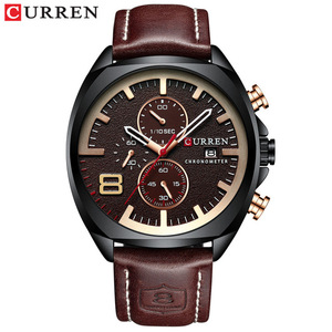 2025 CURREN 8324 orologio sportivo maschile orologio da polso impermeabile da uomo al quarzo di lusso di prima qualità