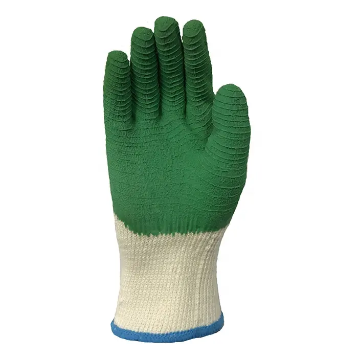 crinkled latex coated fishing gloves