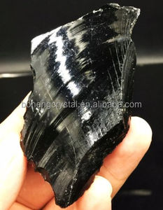 Bán Buôn Tự Nhiên Thạch Anh Lỏng Đá Quý Lớn Obsidian Nguyên Khoáng Mẫu Khắc Pha Lê Với Khắc Hình Dạng Không Thường Xuyên - Product Image 3
