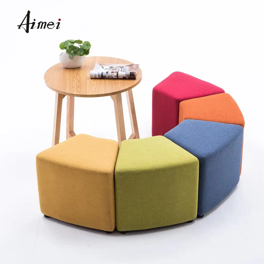 Zhejiang manufacturer comfortable small sitting ottoman wooden stool