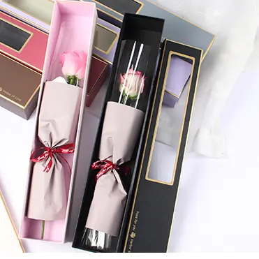 Lovely Valentine Wedding Cardboard Rose single flower gift box