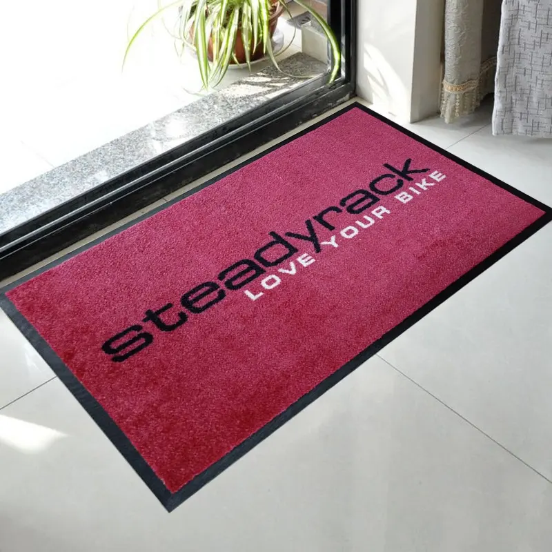 Customised Design Printed Decorative Non-Slip Entrance Floor Door Logo Mat