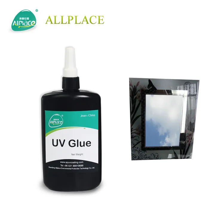 Adhesivos y selladores de pegamento UV resina acrílica para vidrio de foto de papel