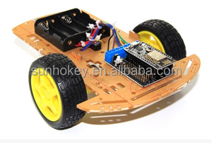 ESP8266 WiFi wireless intelligente di controllo remoto auto NodeMCU Lua 2WD ESP smart car Kit di Robot - Product Image 3