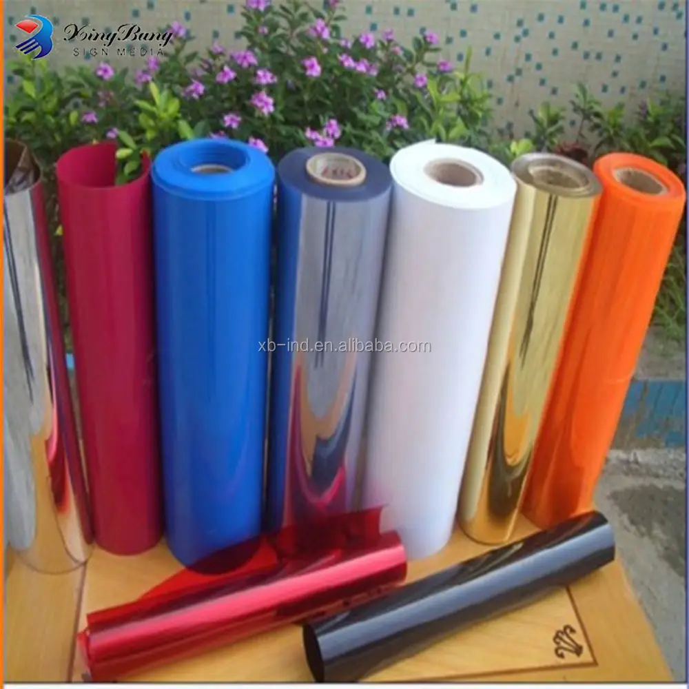 Lembaran plastik fleksibel yang kuat/mikron film pvc/putih film pvc