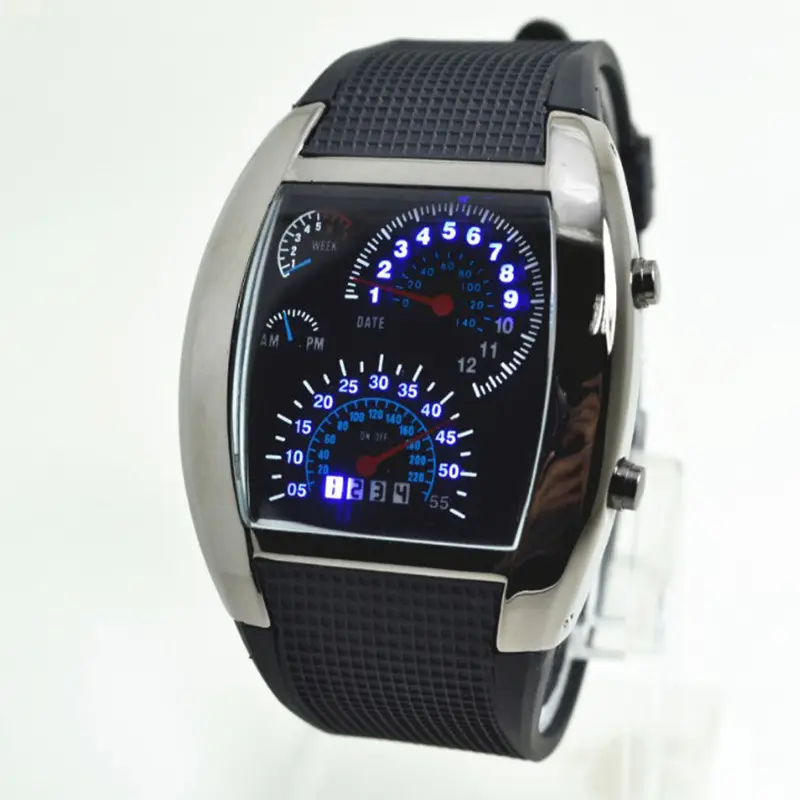 singapore movement quartz brand watches,cheap watches in bulk,Aviation LED electronic watch