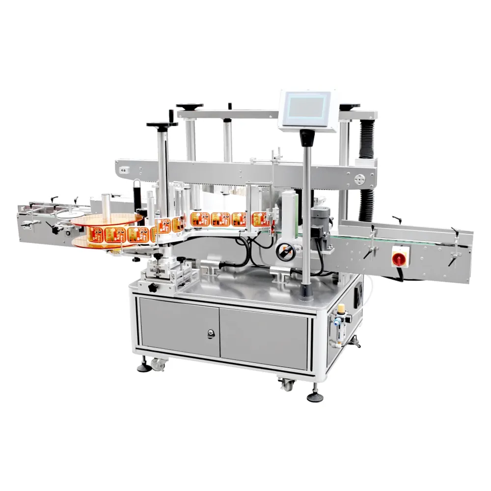 Hot Sale Multifunctional Box Square Flat Bottle Automatic Double Side Labeling Machine With Fixed Positioning