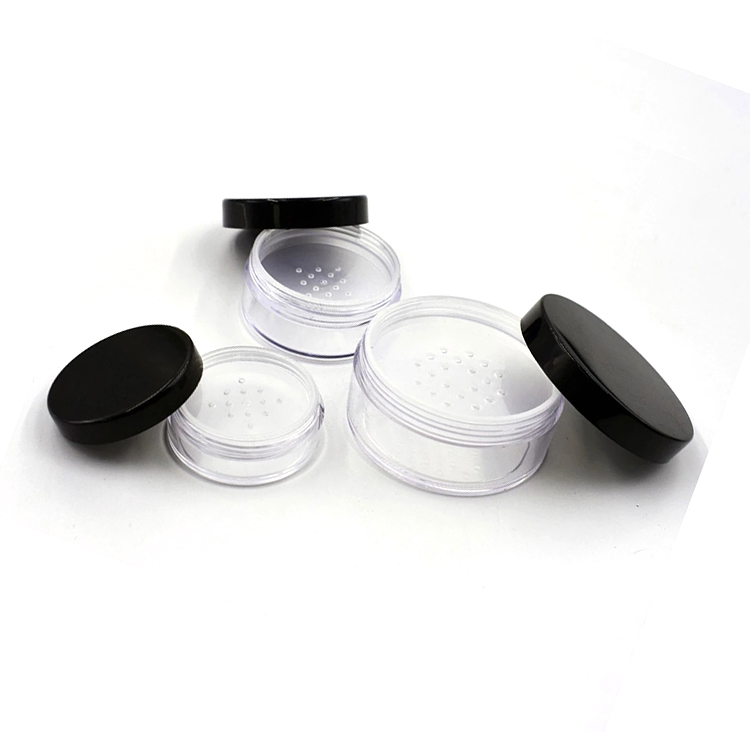 Pot transparent + couvercle noir