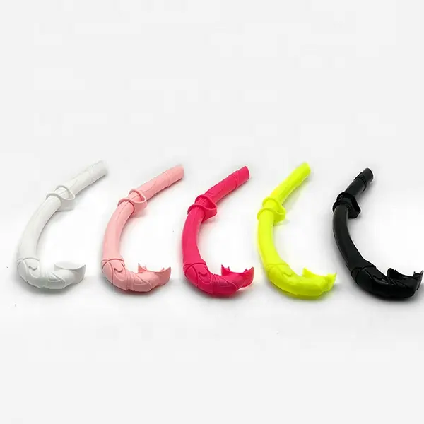 Pieghevole del silicone snorkels splash snorkel, apnea boccaglio