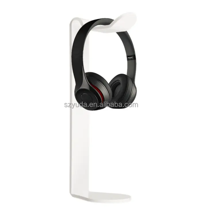 Custom Design Single Beautiful Acrylic Headphone Stand Or Headset Holder