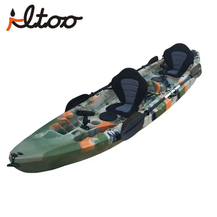 Fabricant chinois kayak de canoë en plastique pour la famille, bateau de pêche gonflable, canoë/kayak pour 2 personnes