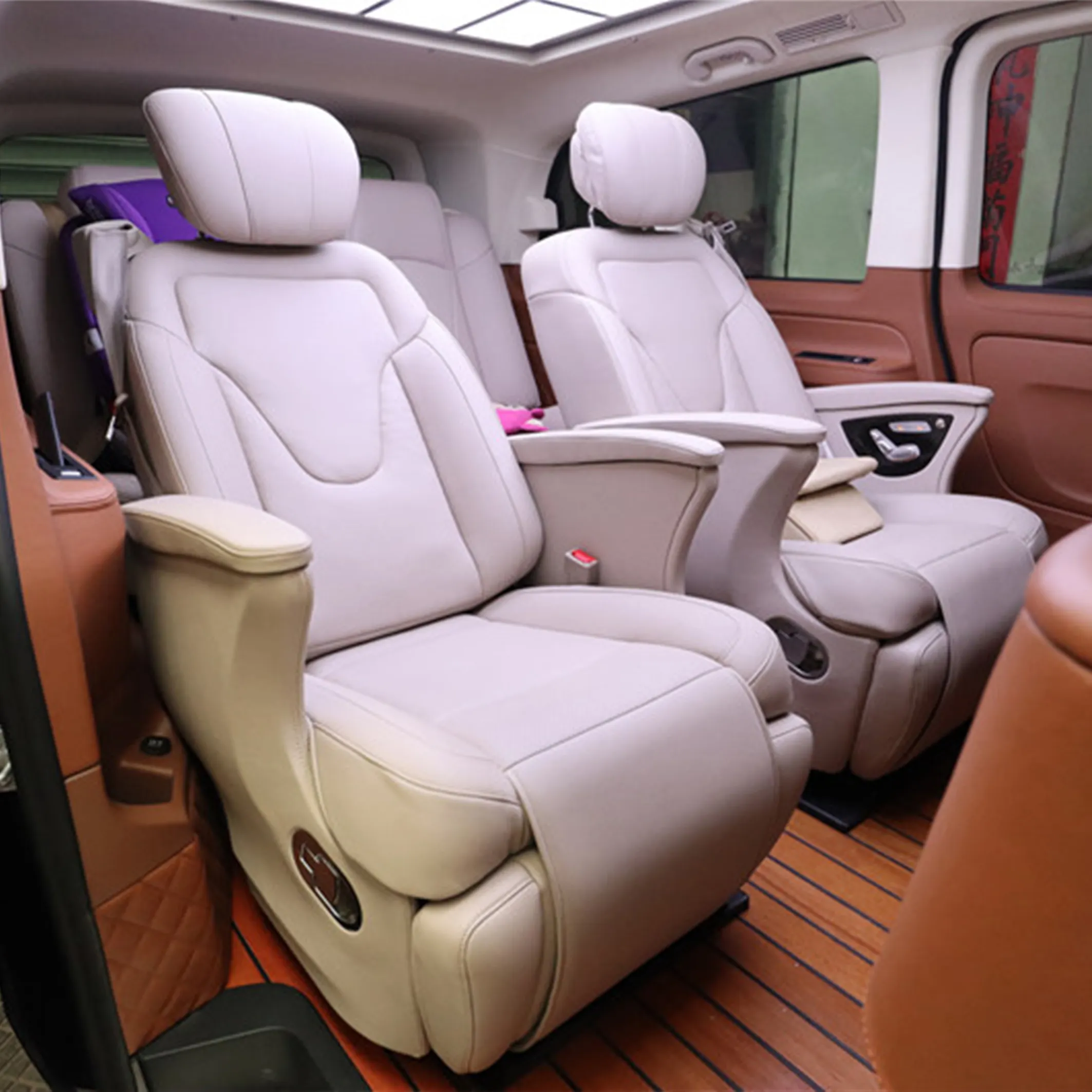 Auto Seat Luxe autostoeltjes auto stoelen Elektrische Verstelbare Lederen Voor MPV met laat rest