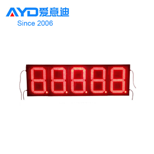 8 Zoll Außen Größere LED-Zähler Zeit Stunde Temperatur LED-Ziffer Zeichen 7 Segment LED-Anzeige Bildschirm Parkplatz LED-Bildschirm