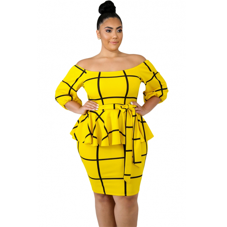 plus size peplum dress