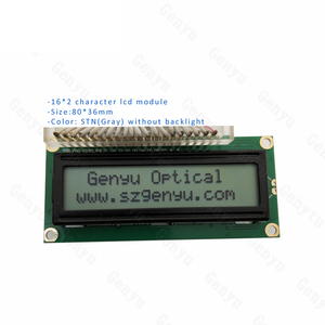 16 characters 2 line monochrome 16x2 <strong>display</strong> 1602 <strong>lcd</strong> <strong>lcd1602</strong> <strong>lcd</strong> <strong>module</strong> Genyu for for and instrument - Product Image 1