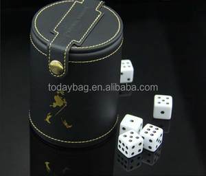 New Casino Da Dice Cup Shaker Craps Cubilete 5 Con Xúc Xắc Với Lưu Trữ - Product Image 5