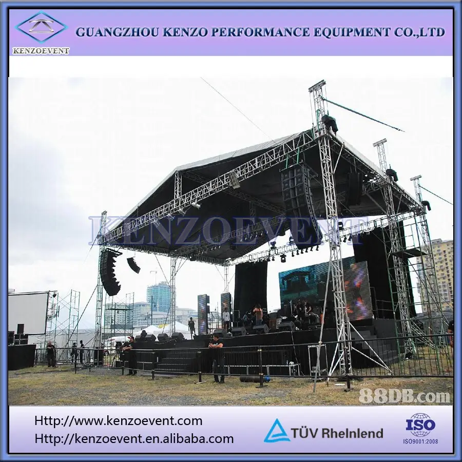 Sistema de som do palco ao ar livre usado sistema pa para venda imperdível