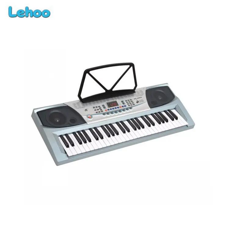 Fabricante de china 54 llaves electrónica niños piano teclado musical juguetes con pantalla LED en el precio bajo