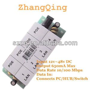 Multiport Thụ Động Multiport 4 Port PoE Injector 24V 12V 48 V, 24 48 Volt PoE Injector Board Mà Không Cần Trường Hợp - Product Image 4