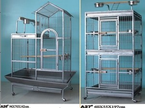 Büyük Metal kuş kafesi standı papağan amerika papağanı Budgie kanarya