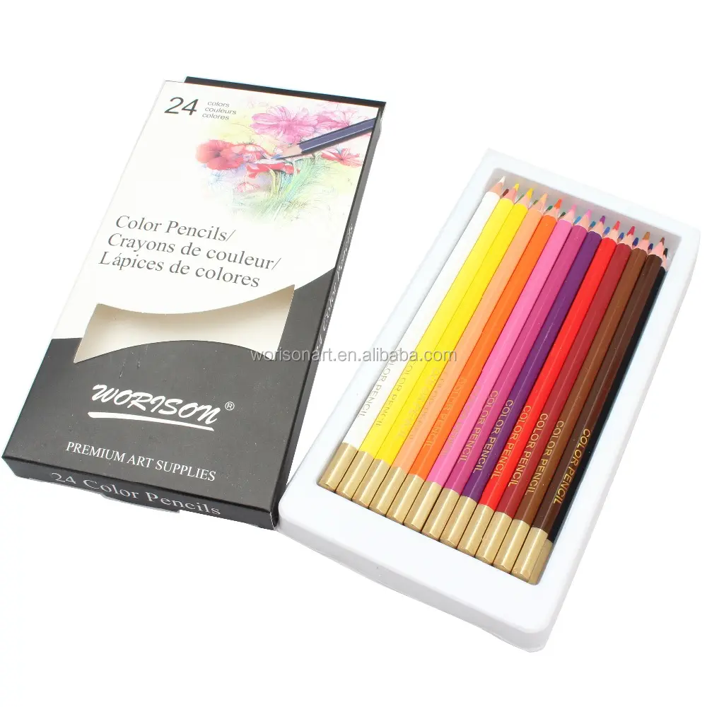 12pcs/24pcs artista lápiz conjunto jardín secreto arte lápices de color creativo para colorear para oficina de dibujo en la escuela suministros